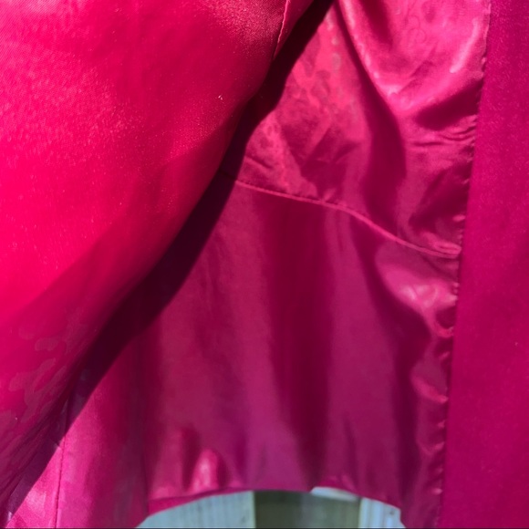 Guess Los Angeles fuchsia ruffle pea coat - Picture 7 of 8